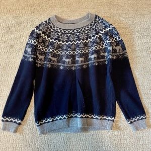 Navy Grey Cashmere Crewneck Sweater, HARTFORD, Size 1/XS, Excellent Condition